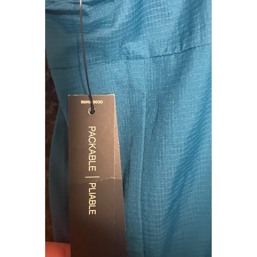 Jordan 23 Engineered Mens Teal Blue Ripstop Quarter Zip Windbreaker Jacket M